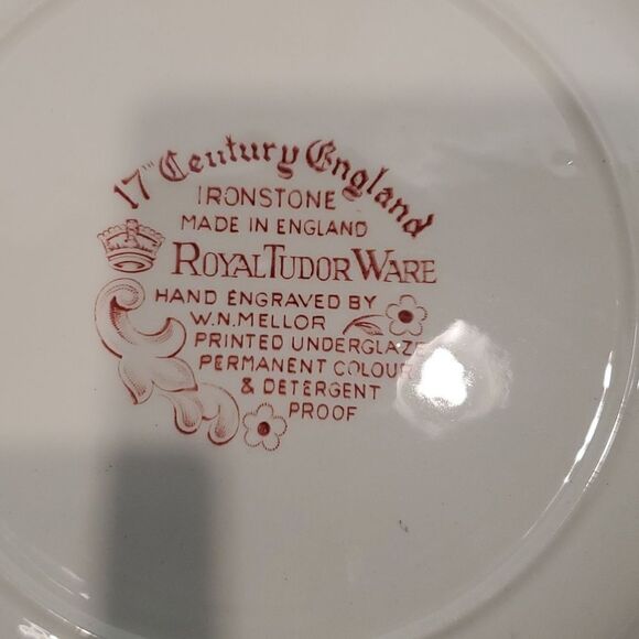 Royal Tudor Ware Ironstone coaching taverns plate set - Picture 4 of 5